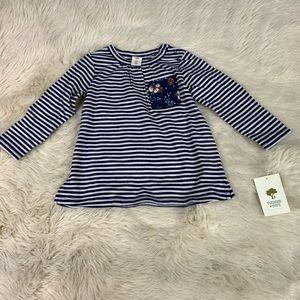 Tucker + Tate long sleeve w/ Accent pocket 12m NWT